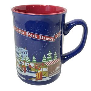 2024 Denver Christkindlmarket Holiday Coffee Cup Tea Mug Blue Collectible Gift